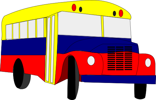 Vektorový obrázek, ilustrační klipart Chiva autobus zdarma ke stažení, Doprava vektor do vašich dokumentů