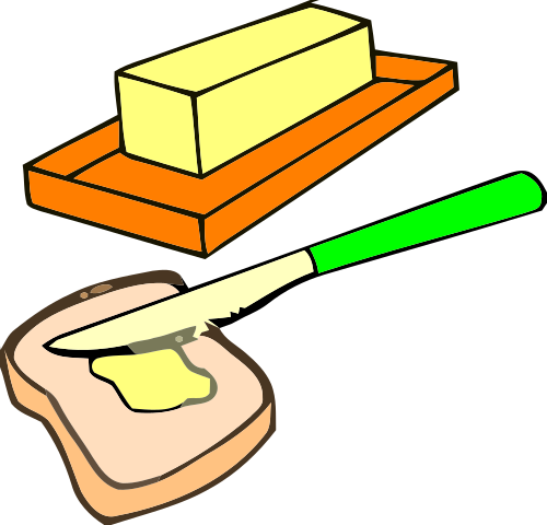 Vektorov obrzek, ilustran klipart Chleba s mslem zdarma ke staen, Jdlo vektor do vaich dokument
