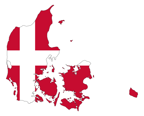 Vektorový obrázek, ilustrační klipart Dánsko zdarma ke stažení, Mapy vektor do vašich dokumentů