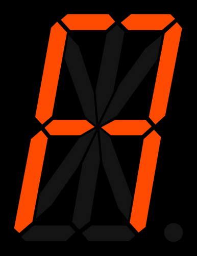 Vektorov obrzek, ilustran klipart Digitln znak A zdarma ke staen, Symboly vektor do vaich dokument
