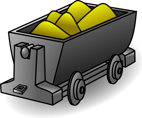 Vektorový obrázek, ilustrační klipart Důlní vagón zdarma ke stažení, Doprava vektor do vašich dokumentů