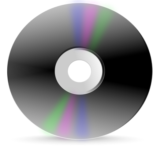 Vektorový obrázek, ilustrační klipart DVD disk zdarma ke stažení, Hudba vektor do vašich dokumentů