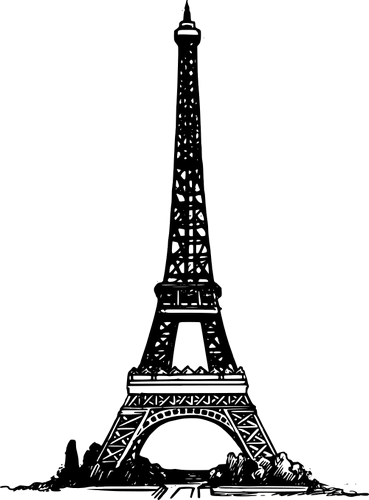 Vektorový obrázek, ilustrační klipart Eiffelovka zdarma ke stažení, Stavby vektor do vašich dokumentů