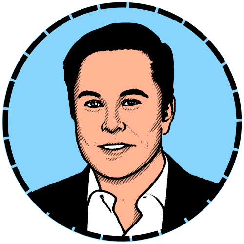Vektorový obrázek, ilustrační klipart Elon Musk zdarma ke stažení, Osobnosti vektor do vašich dokumentů