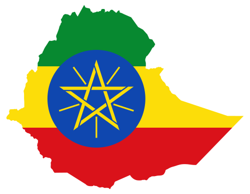 Vektorový obrázek, ilustrační klipart Etiopie zdarma ke stažení, Mapy vektor do vašich dokumentů