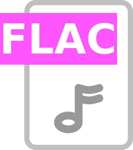 Vektorový obrázek, ilustrační klipart FLAC zdarma ke stažení, Symboly vektor do vašich dokumentů