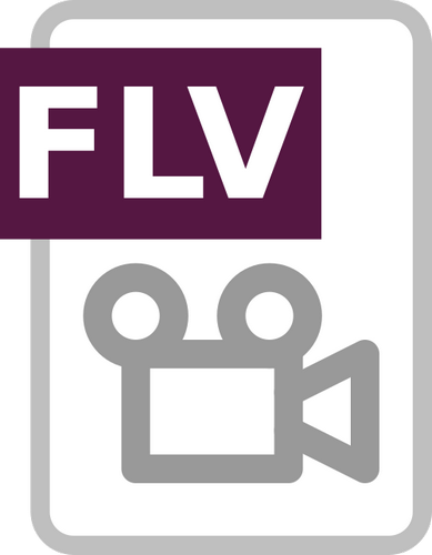 Vektorový obrázek, ilustrační klipart FLV zdarma ke stažení, Symboly vektor do vašich dokumentů