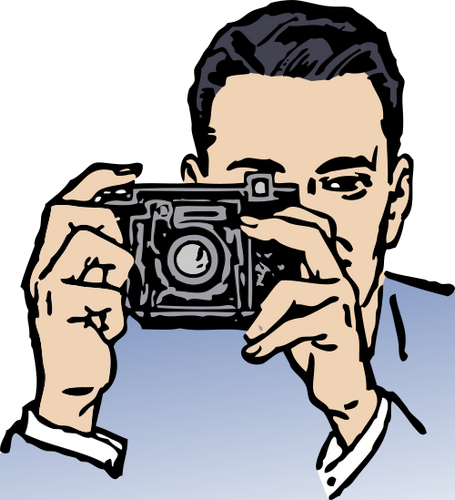 Vektorový obrázek, ilustrační klipart Fotograf zdarma ke stažení, Muži vektor do vašich dokumentů