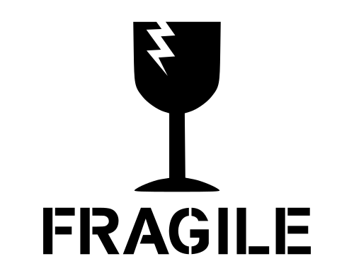 Vektorov obrzek, ilustran klipart Fragile zdarma ke staen, Symboly vektor do vaich dokument