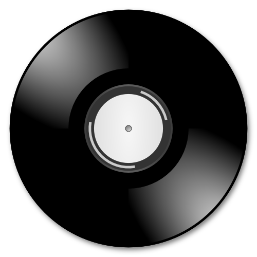 Vektorový obrázek, ilustrační klipart Gramofonová deska zdarma ke stažení, Hudba vektor do vašich dokumentů