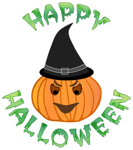 Vektorový obrázek, ilustrační klipart Happy Halloween zdarma ke stažení, Halloween vektor do vašich dokumentů