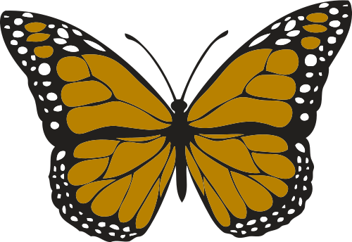 Vektorový obrázek, ilustrační klipart Hnědý motýl zdarma ke stažení, Hmyz vektor do vašich dokumentů