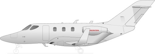 Vektorový obrázek, ilustrační klipart Honda HA-420 zdarma ke stažení, Doprava vektor do vašich dokumentů