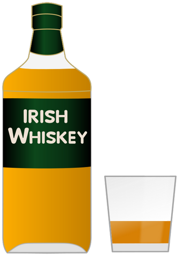 Vektorový obrázek, ilustrační klipart Irská whiskey zdarma ke stažení, Nápoje vektor do vašich dokumentů