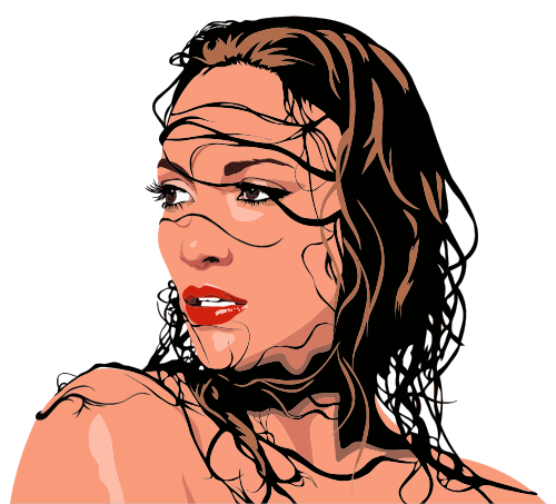 Vektorový obrázek, ilustrační klipart Jennifer Lopez zdarma ke stažení, Osobnosti vektor do vašich dokumentů