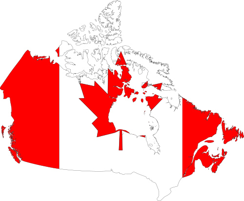 Vektorový obrázek, ilustrační klipart Kanada zdarma ke stažení, Mapy vektor do vašich dokumentů