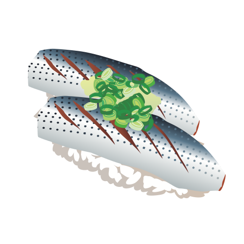 Vektorov obrzek, ilustran klipart Kohada sushi zdarma ke staen, Jdlo vektor do vaich dokument