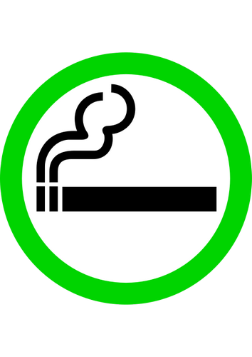 Vektorový obrázek, ilustrační klipart Kouření povoleno zdarma ke stažení, Symboly vektor do vašich dokumentů