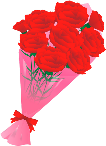 Vektorový obrázek, ilustrační klipart Kytice růží zdarma ke stažení, Květiny vektor do vašich dokumentů