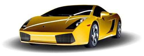 Vektorov obrzek, ilustran klipart Lamborghini Gallardo zdarma ke staen, Auta vektor do vaich dokument