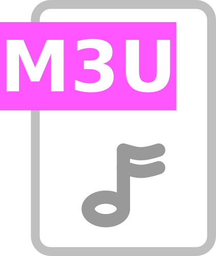 Vektorový obrázek, ilustrační klipart M3U zdarma ke stažení, Symboly vektor do vašich dokumentů