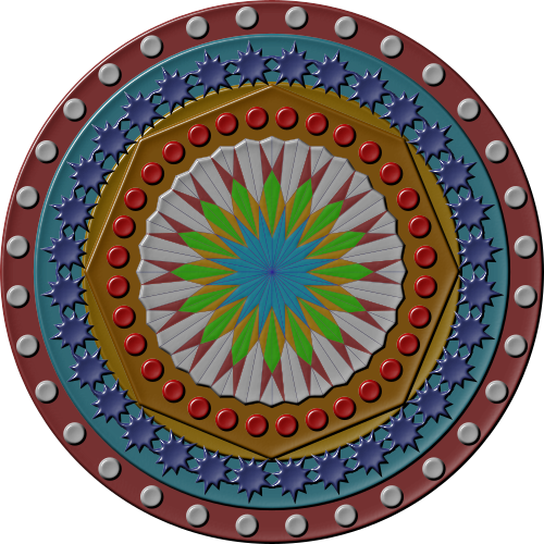 Vektorov obrzek, ilustran klipart Mandala zdarma ke staen, Nboenstv vektor do vaich dokument
