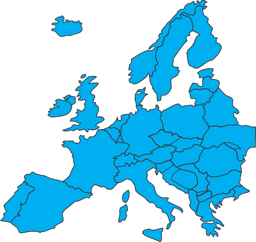 Vektorový obrázek, ilustrační klipart Mapa Evropy zdarma ke stažení, Mapy vektor do vašich dokumentů