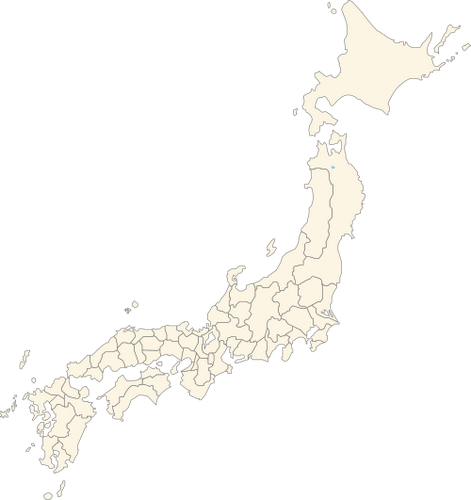 Vektorový obrázek, ilustrační klipart Mapa Japonska zdarma ke stažení, Mapy vektor do vašich dokumentů