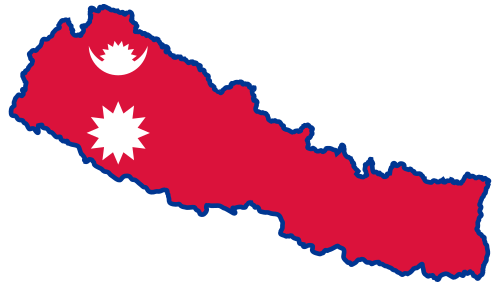 Vektorový obrázek, ilustrační klipart Mapa Nepálu zdarma ke stažení, Mapy vektor do vašich dokumentů