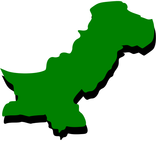 Vektorový obrázek, ilustrační klipart Mapa Pákistánu zdarma ke stažení, Mapy vektor do vašich dokumentů
