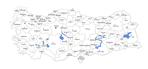 Vektorový obrázek, ilustrační klipart Mapa Turecka zdarma ke stažení, Mapy vektor do vašich dokumentů
