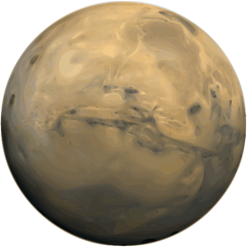 Vektorový obrázek, ilustrační klipart Mars zdarma ke stažení, Věda vektor do vašich dokumentů