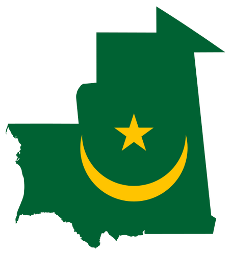 Vektorový obrázek, ilustrační klipart Mauritánie zdarma ke stažení, Mapy vektor do vašich dokumentů