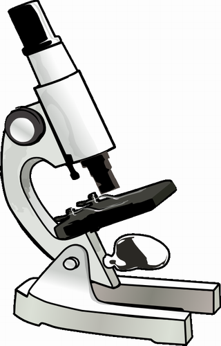 Vektorový obrázek, ilustrační klipart Mikroskop zdarma ke stažení, Věda vektor do vašich dokumentů