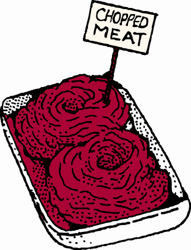 Vektorový obrázek, ilustrační klipart Mleté maso zdarma ke stažení, Jídlo vektor do vašich dokumentů