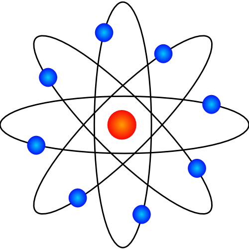 Vektorov obrzek, ilustran klipart Model atomu zdarma ke staen, Vda vektor do vaich dokument
