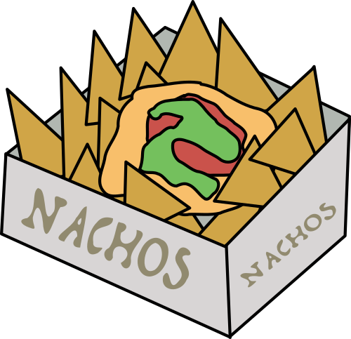 Vektorov obrzek, ilustran klipart Nachos zdarma ke staen, Jdlo vektor do vaich dokument