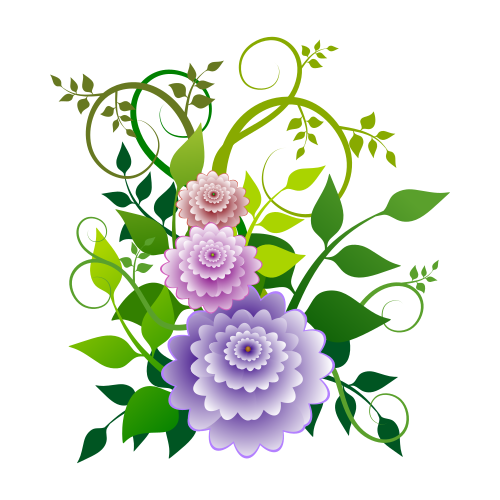 Vektorový obrázek, ilustrační klipart Nádherné květiny zdarma ke stažení, Květiny vektor do vašich dokumentů