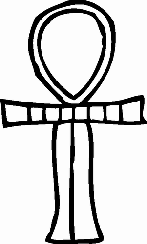 Vektorový obrázek, ilustrační klipart Nilský kříž zdarma ke stažení, Symboly vektor do vašich dokumentů