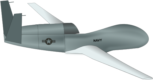 Vektorov obrzek, ilustran klipart Northrop Grumman RQ-4 zdarma ke staen, Doprava vektor do vaich dokument