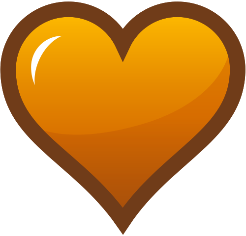 Vektorov obrzek, ilustran klipart Oranov srdce zdarma ke staen, Lska vektor do vaich dokument