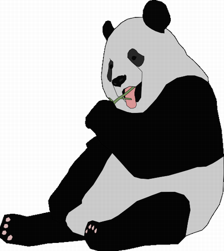 Vektorový obrázek, ilustrační klipart Panda zdarma ke stažení, Zvířata vektor do vašich dokumentů