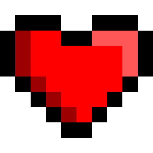 Vektorový obrázek, ilustrační klipart Pixelové srdce zdarma ke stažení, Láska vektor do vašich dokumentů