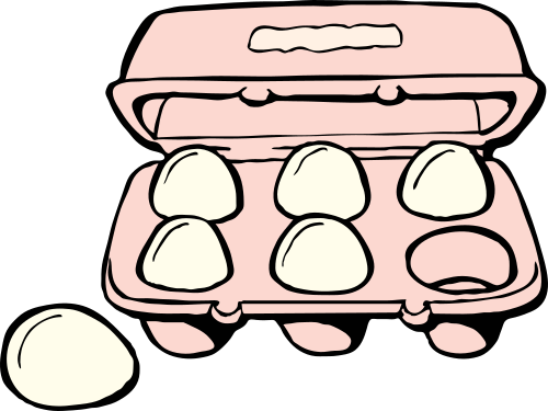 Vektorov obrzek, ilustran klipart Plato s vejci zdarma ke staen, Jdlo vektor do vaich dokument