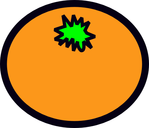 Vektorový obrázek, ilustrační klipart Pomeranč zdarma ke stažení, Ovoce vektor do vašich dokumentů