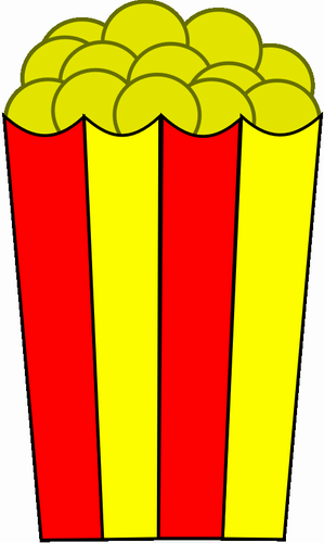 Vektorov obrzek, ilustran klipart Popcorn zdarma ke staen, Jdlo vektor do vaich dokument