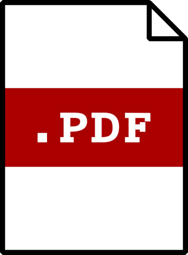 Vektorový obrázek, ilustrační klipart Přípona PDF zdarma ke stažení, Symboly vektor do vašich dokumentů