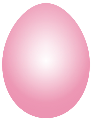 Vektorový obrázek, ilustrační klipart Růžové vajíčko zdarma ke stažení, Velikonoce vektor do vašich dokumentů