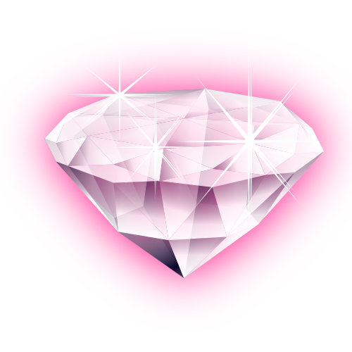 Vektorový obrázek, ilustrační klipart Růžový diamant zdarma ke stažení, Láska vektor do vašich dokumentů