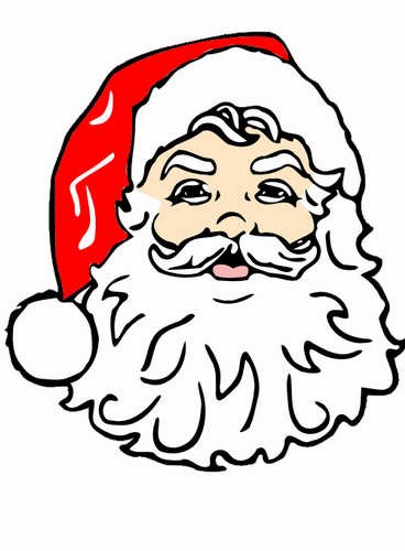 Vektorový obrázek, ilustrační klipart Santa Klaus zdarma ke stažení, Vánoce vektor do vašich dokumentů